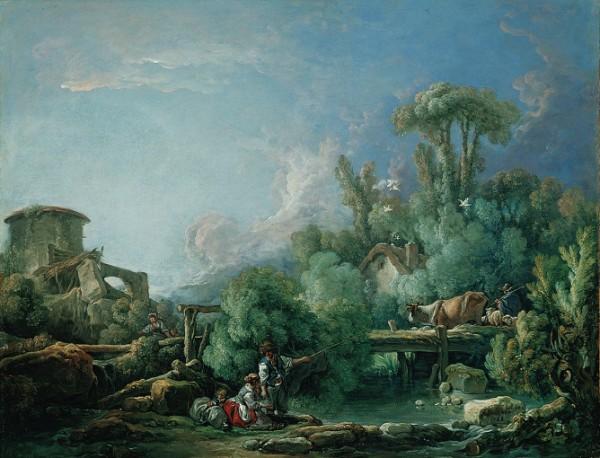 Francois Boucher Le Pecheur galant